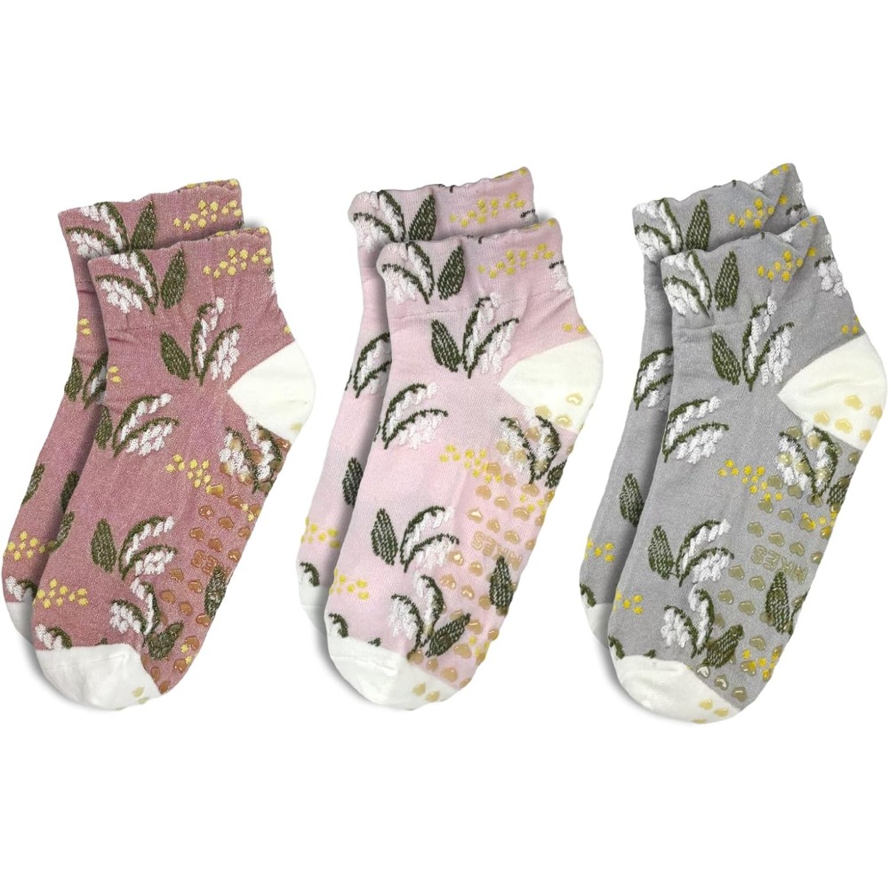 Grip Sock Yoga - Женские носки для йоги с цветочным