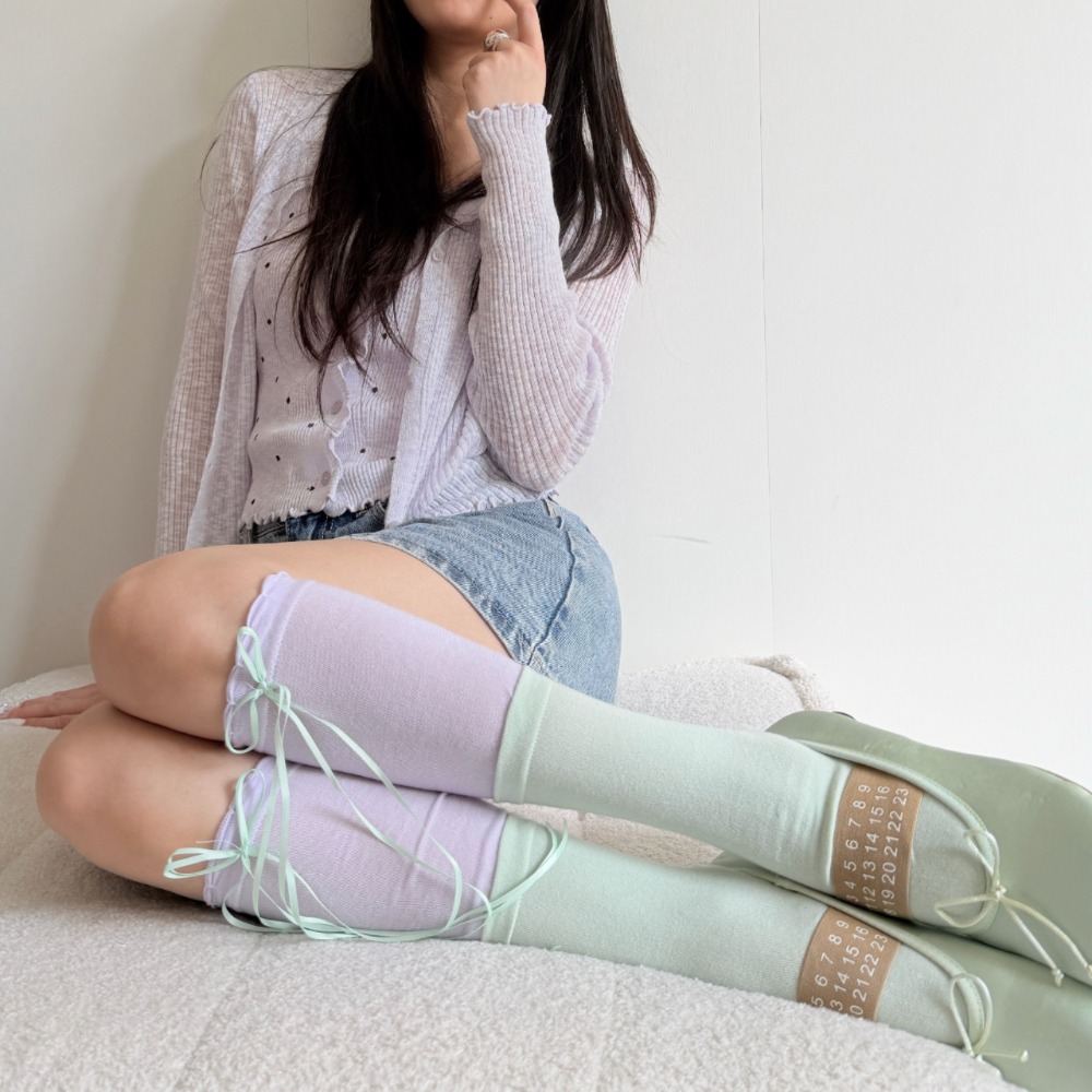 Носки в стиле балеткор с цветн – обзор и цена Boot Sock Slouchy