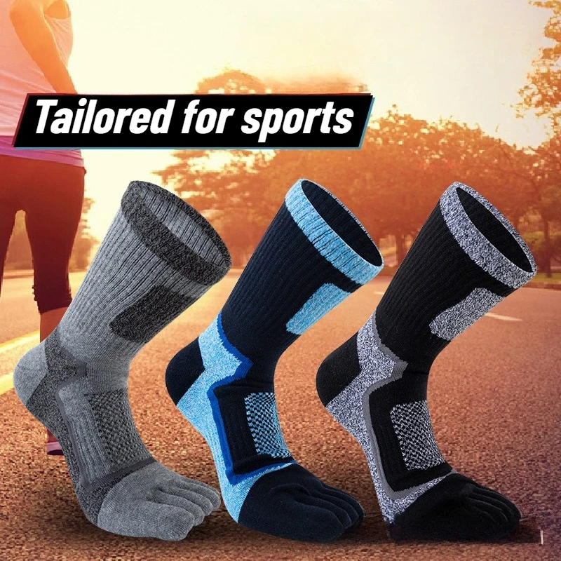 3 пары мужских спортивных хлоп – обзор и цена Toe Sock Split