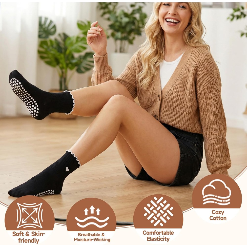 Стильные носки для йоги с прот – обзор и цена Grip Sock Yoga