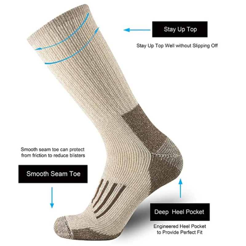 Носки из 80% шерсти, теплые, у – обзор и цена Wool Hiking Sock