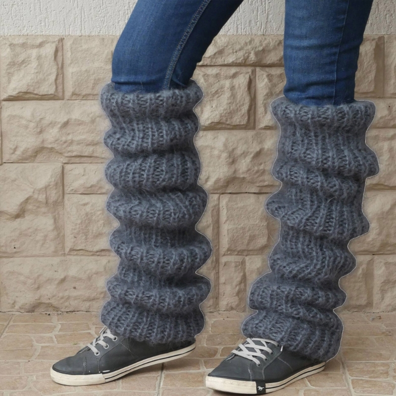 Гетры выше колена крупные вяза – обзор и цена Boot Sock Slouchy
