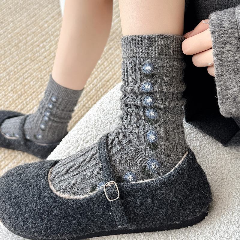 Корейские милые шерстяные носк – обзор и цена Boot Sock Slouchy