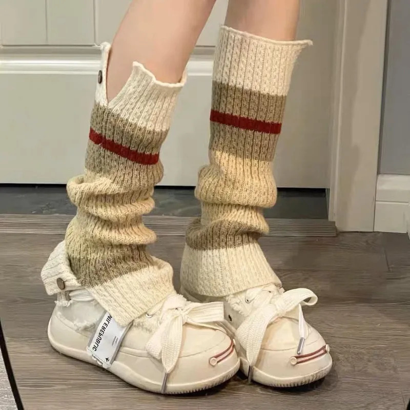 Новый ​ Y2K вязаные гетры, вин – обзор и цена Boot Sock Slouchy