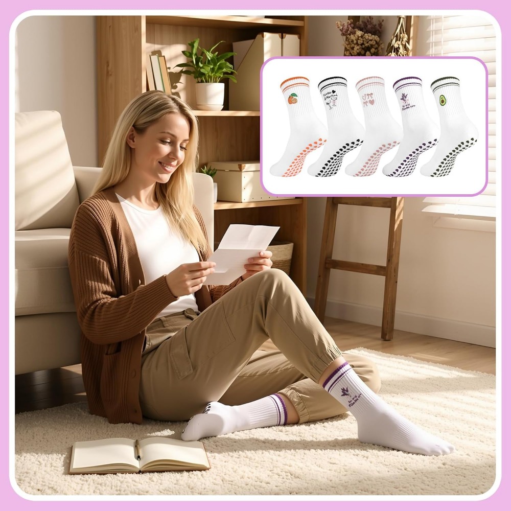 Женские милые носки для йоги с – обзор и цена Grip Sock Yoga